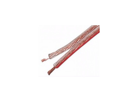 LS   2 x   0,5 mm2  - PVC szig., sodrott réz erű, hangszóróvezeték