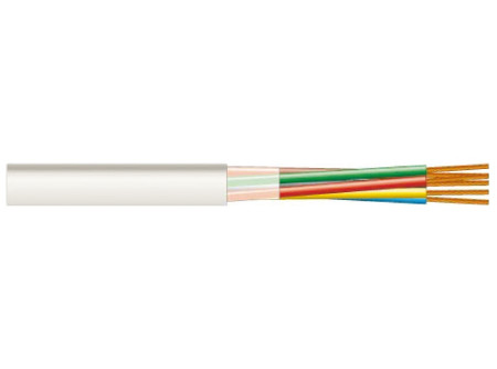 LiYY 500V   5 x    0,34 mm2 - PVC szig., sodrott réz erű, elektronikai jelzőkábel