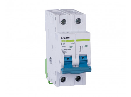 Noark 100493 - Ex9BH 2P D50  kism. 10 kA,D kar.,50 A,2 p.