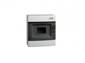 Noark 101497 - PNS 8T Kiselosztó, átlátszó ajtó, falon kívüli, IP40, 1 sor, 8 modul