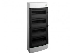 Noark 101503 - PNS 48T Kiselosztó, átlátszó ajtó, falon kívüli, IP40, 4 sor, 4x12 modul
