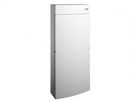 Noark 101510 - PNS 48W Kiselosztó,fehér ajtó,falon kívüli,IP40,4 sor,4x12 modul