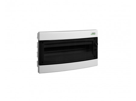 Noark 101513 - PNF 18T Kiselosztó,átlátszó ajtó,süllyesztett,IP40,1 sor,18 modul