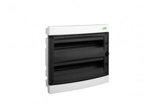 Noark 101515 - PNF 2x18T Kiselosztó,átlátszó ajtó,süllyesztett,IP40,2 sor,2x18 modul