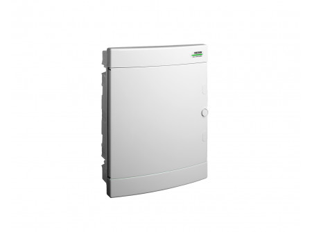 Noark 101520 - PNF 24W Kiselosztó,fehér ajtó,süllyesztett,IP40,2 sor,2x12 modul