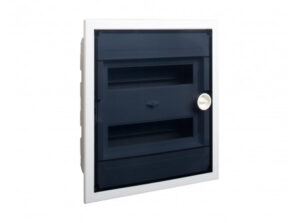 Noark 101530 - PXF 24T Kiselosztó,flat átlátszó ajtó,süllyesztett,IP40,2 sor,2x12 modul