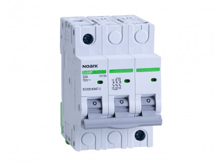 Noark 101759 - Ex9IP 3P 32A DC Szakaszoló-kapcsoló,fotov. (PV),3 modul szél.,3 p.,32A