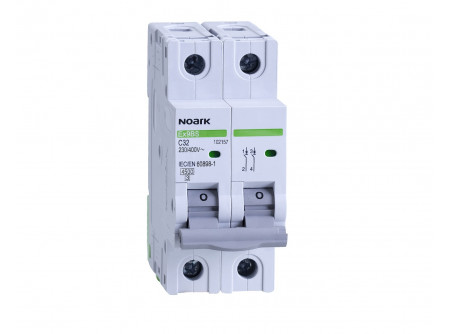 Noark 102156 - Ex9BS 2P C25  Kismegszakító 4,5 kA, C kar., 25 A, 2 pólus