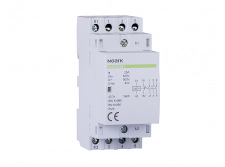 Noark 102411 - Ex9CH25 40 24V 50/60Hz inst. kont.,25 A,24 V műk.fesz.,4 z. é.