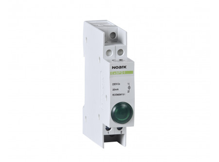 Noark 102439 - Ex9PD1g 6.3V AC/DC inst. jelzőlámpa,6,3V AC/DC,1 zöld LED