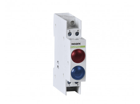 Noark 102490 - Ex9PD2rb 12V AC/DC inst. jelzőlámpa,12V AC/DC,1 piros LED és 1 kék LED