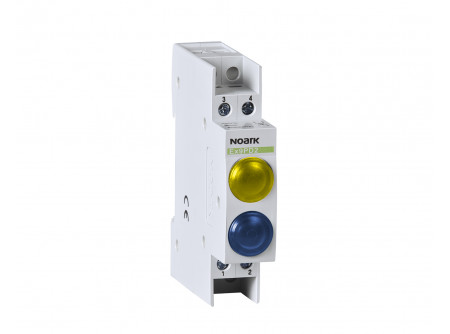 Noark 102504 - Ex9PD2yb 6.3V AC/DC inst. jelzőlámpa,6,3V AC/DC,1 sárga LED és 1 kék LED