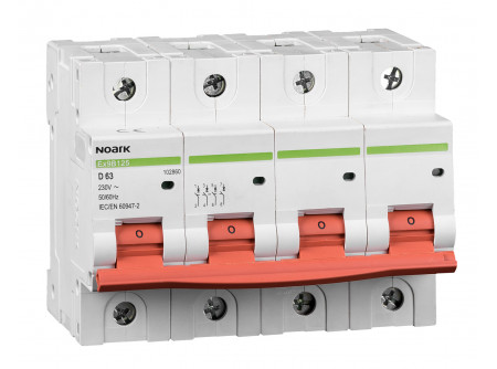 Noark 102862 - Ex9B125 4P D100A kism. 20 kA,D kar.,100 A,4 p.