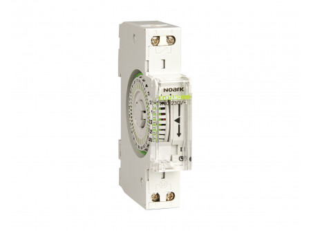 Noark 103515 - Ex9TAMQ 1NO 230V inst.kapcs.óra,analóg,mini(1MU),napi pr.,kvarc,1 cs.(z. é.),230V