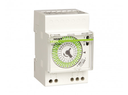 Noark 103516 - Ex9TAQ 1CO 230V inst. kapcsolóóra,Analóg,napi pr.,Kvarc,1 csatorna (váltó é.),230V