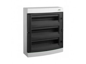 Noark 106196 - PNS 3x18T Kiselosztó, átlátszó ajtó, falon kívüli, IP40, 3 sor, 3x18 modul
