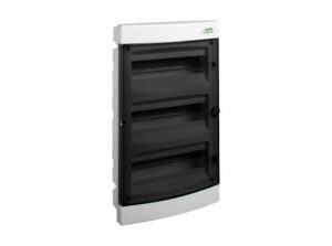 Noark 106198 - PNF 3x18T Kiselosztó, átlátszó ajtó, süllyesztett, IP40, 3 sor, 3x18 modul