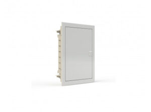 Noark 107102 - PMF 24 Kiselosztó fehér fém ajtóval, süllyesztett, IP40, 2 sor, 24 modul