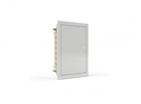 Noark 107102 - PMF 24 Kiselosztó fehér fém ajtóval, süllyesztett, IP40, 2 sor, 24 modul