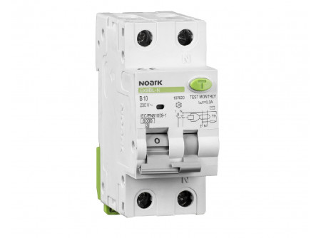 Noark 107630 - Ex9BL-N 1P+N C16 30mA Kombinált áram-védőkap. (RCBO), 6kA, 1+N pólus, C kar,In=16A
