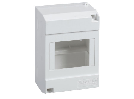Schneider 10206 - MICRO PRAGMA Kiselosztó, ajtó nélkül, falon kívüli, 4 modul
