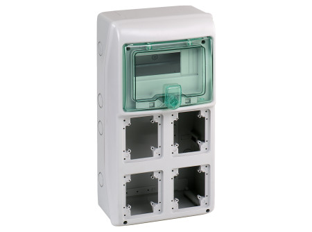 Schneider 13179 - Kaedra kiselosztó (90x100) 1x8 modul, 4ny