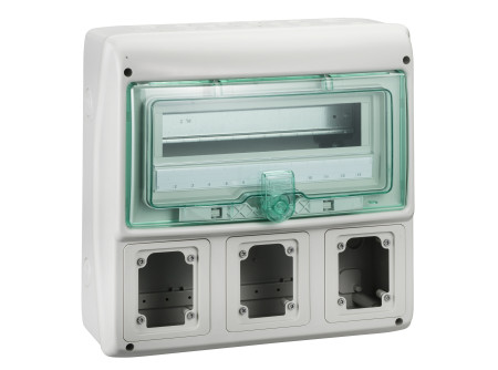 Schneider 13180 - Kaedra kiselosztó (90x100) 1x12 modul, + 3ny