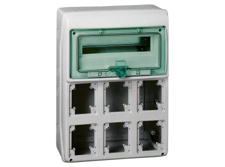 Schneider 13181 - Kaedra kiselosztó (90x100) 24+2 modul, 6ny