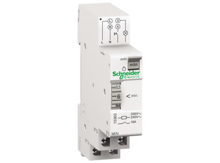 Schneider 15363 - ACTI9 MIN lépcsőházi időrelé,  1-7 min