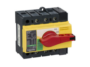 Schneider 28916 - Interpact INS40 3P piros kapcsoló sárga homloklap