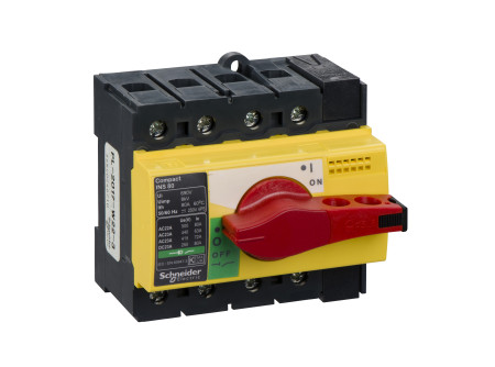 Schneider 28921 - Interpact INS 80 4P piros kapcsoló kar