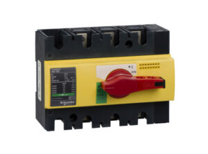 Schneider 28928 - Interpact INS160 3P piros kapcsoló sárga homloklap