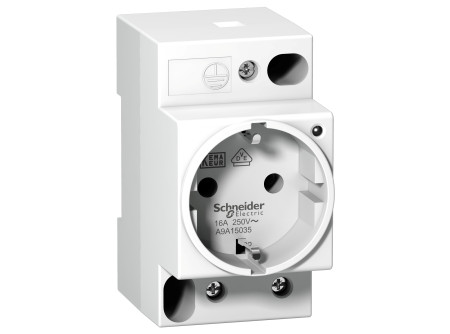 Schneider A9A15035 - ACTI9 Moduláris dugalj 16A UE 250V 2P+T