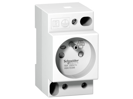 Schneider A9A15306 - ACTI9 Moduláris dugalj 16A UE 250V 2P+T