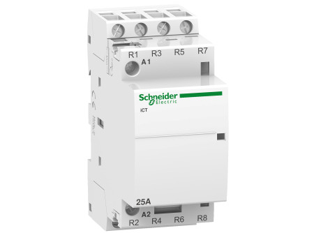 Schneider A9C20837 - ACTI9 iCT25A kontaktor, 50Hz, 4NC, 230-240VAC