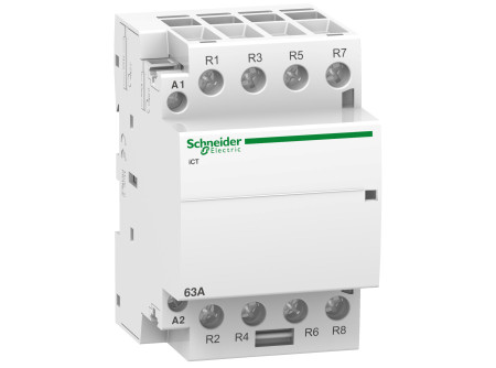 Schneider A9C20867 - ACTI9 iCT63A kontaktor, 50Hz, 4NC, 220-240VAC