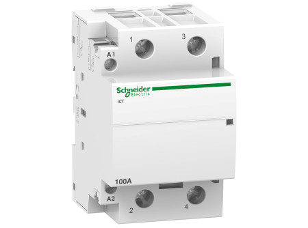 Schneider A9C20882 - ACTI9 iCT100A kontaktor, 50Hz, 2NO, 220-240VAC