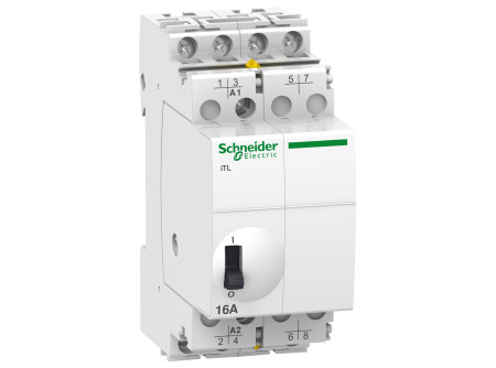 Schneider A9C30114 - ACTI9 ITL16A impulzusrelé, 4NO, 24VAC, 12VDC