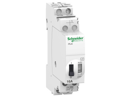 Schneider A9C34811 - ACTI9 iTLm impulzusrelé, folyamatos vezérlési funkcióval, 1P, 16A, 230-240VA