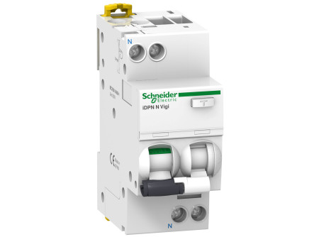 Schneider A9D52606 - ACTI9 iDPNN Vigi áramvédős kismegszakító, A osztály, 1P-N, C, 6A, 100mA