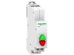 Schneider A9E18034 - ACTI9 iPB dupla nyomógomb, 1NC 1NO, zöld-piros
