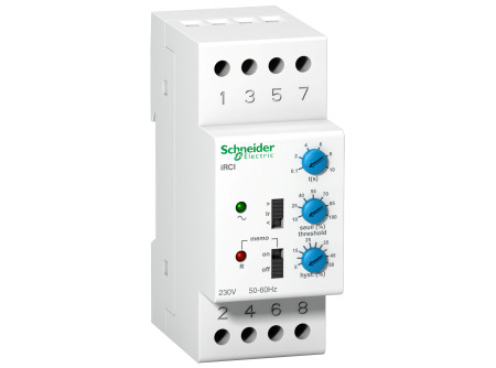 Schneider A9E21181 - ACTI9 iRCP áramfigyelő relé, 2P, 8A, Uc 230VAC