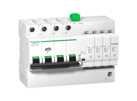 Schneider A9L16294 - ACTI9 iQuickPRD túlfeszültség-korlátozó, cs.bet. távjelzéssel, 40kA, 3P-N