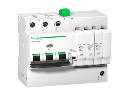 Schneider A9L16296 - ACTI9 iQuickPRD túlfeszültség-korlátozó, cs.bet. távjelzéssel, 20kA, 3P