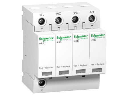 Schneider A9L65401 - ACTI9 iPRD túlfeszültség-korlátozó, cs.bet. távjelzéssel, 65kA, 4P, 350V