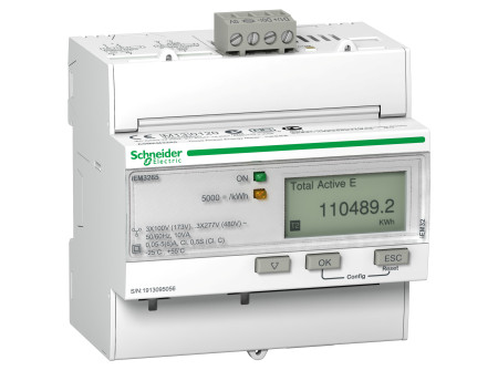 Schneider A9MEM3265 - Digitális fogyasztásmérő,3F,áramv,Bacnet,MID