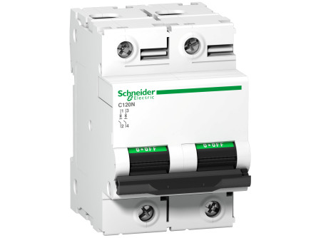 Schneider A9N18383 - ACTI9 C120N kismegszakító, 2P, D, 80A