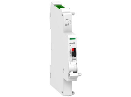 Schneider A9N26899 - ACTI9 OF+SD24V dupla nyitás/zárás és hibajelző segédérintkező, TI24