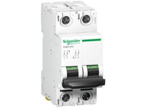 Schneider A9N61539 - ACTI9 C60H-DC kismegszakító, 2P, C, 63A, 500VDC