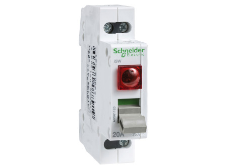 Schneider A9S61132 - ACTI9 iSW kapcsoló jelzőlámpával, 1P, 32A